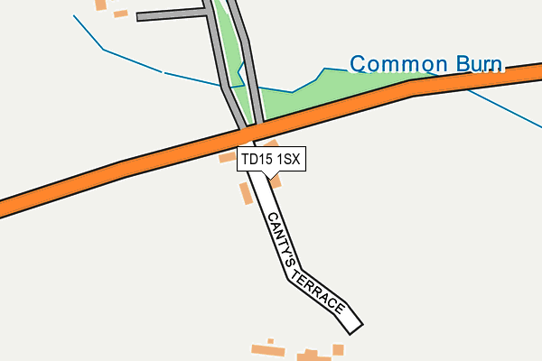 TD15 1SX map - OS OpenMap – Local (Ordnance Survey)