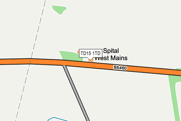 TD15 1TD map - OS OpenMap – Local (Ordnance Survey)