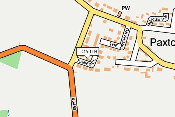 TD15 1TH map - OS OpenMap – Local (Ordnance Survey)