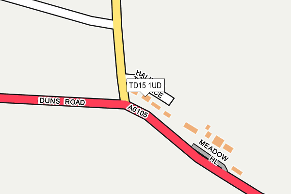TD15 1UD map - OS OpenMap – Local (Ordnance Survey)