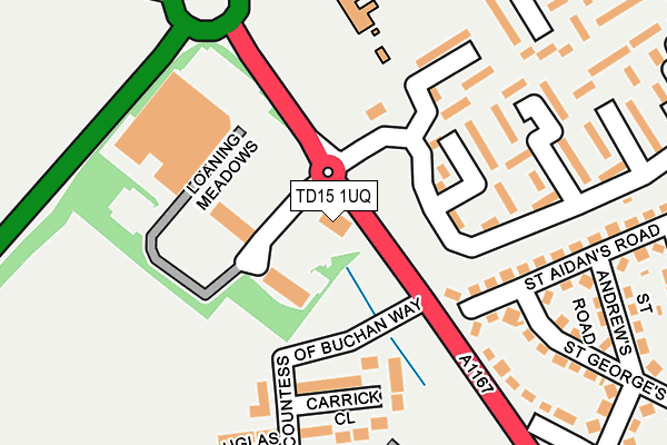 TD15 1UQ map - OS OpenMap – Local (Ordnance Survey)