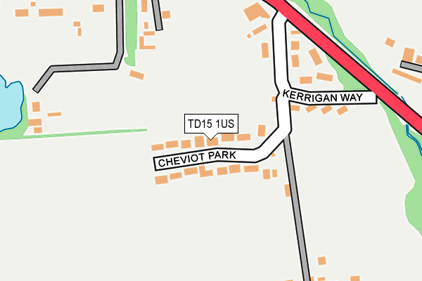 TD15 1US map - OS OpenMap – Local (Ordnance Survey)