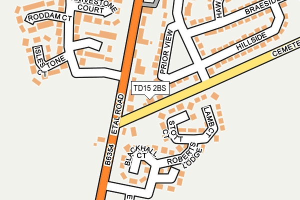 TD15 2BS map - OS OpenMap – Local (Ordnance Survey)