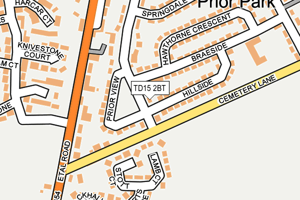 TD15 2BT map - OS OpenMap – Local (Ordnance Survey)