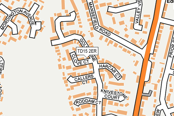 TD15 2ER map - OS OpenMap – Local (Ordnance Survey)