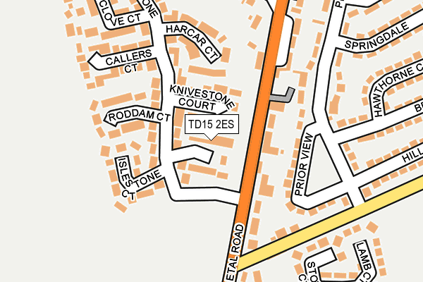 TD15 2ES map - OS OpenMap – Local (Ordnance Survey)