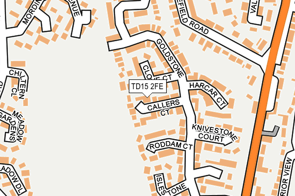 TD15 2FE map - OS OpenMap – Local (Ordnance Survey)