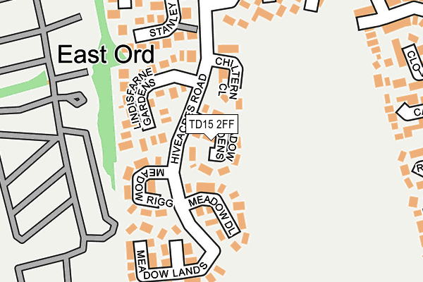 TD15 2FF map - OS OpenMap – Local (Ordnance Survey)