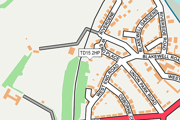 TD15 2HP map - OS OpenMap – Local (Ordnance Survey)