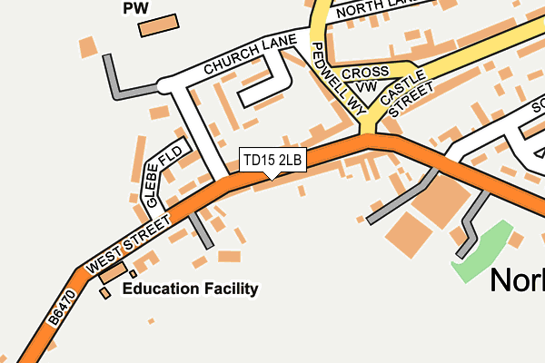 TD15 2LB map - OS OpenMap – Local (Ordnance Survey)