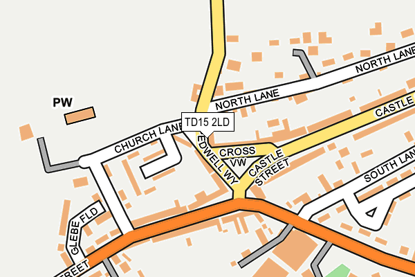 TD15 2LD map - OS OpenMap – Local (Ordnance Survey)