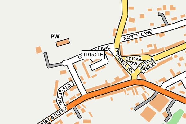 TD15 2LE map - OS OpenMap – Local (Ordnance Survey)
