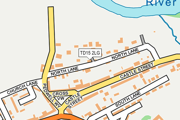 TD15 2LG map - OS OpenMap – Local (Ordnance Survey)