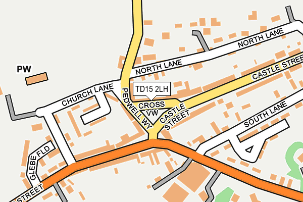 TD15 2LH map - OS OpenMap – Local (Ordnance Survey)