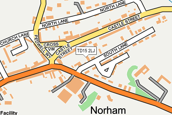 TD15 2LJ map - OS OpenMap – Local (Ordnance Survey)