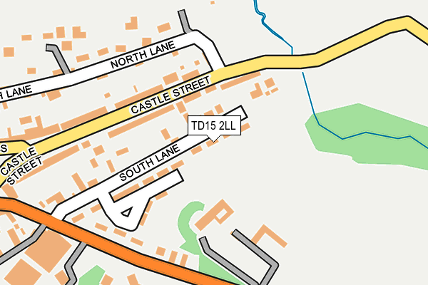 TD15 2LL map - OS OpenMap – Local (Ordnance Survey)