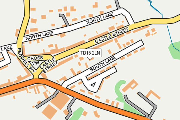 TD15 2LN map - OS OpenMap – Local (Ordnance Survey)