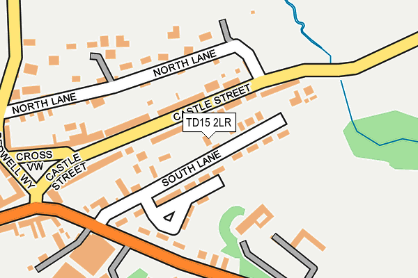 TD15 2LR map - OS OpenMap – Local (Ordnance Survey)