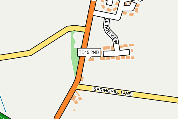 TD15 2ND map - OS OpenMap – Local (Ordnance Survey)
