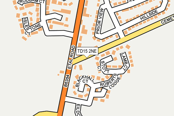 TD15 2NE map - OS OpenMap – Local (Ordnance Survey)