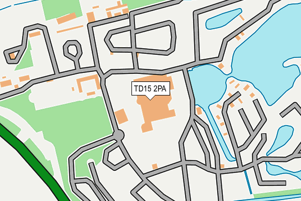 TD15 2PA map - OS OpenMap – Local (Ordnance Survey)