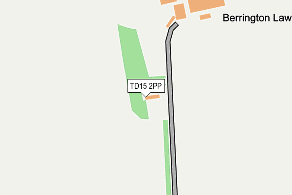 TD15 2PP map - OS OpenMap – Local (Ordnance Survey)