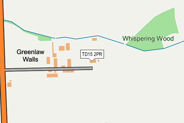 TD15 2PR map - OS OpenMap – Local (Ordnance Survey)