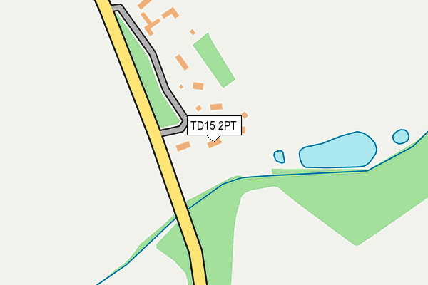 TD15 2PT map - OS OpenMap – Local (Ordnance Survey)