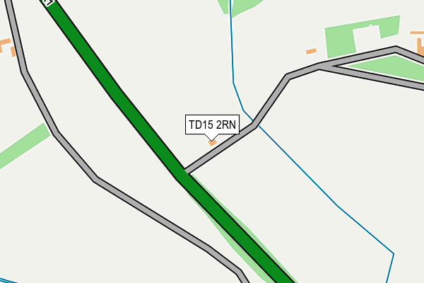 TD15 2RN map - OS OpenMap – Local (Ordnance Survey)