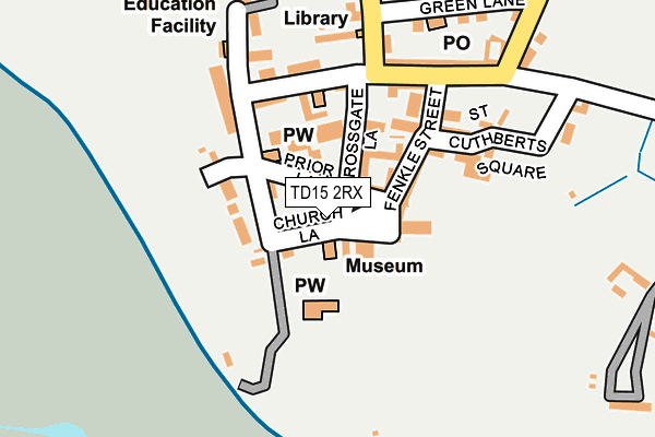TD15 2RX map - OS OpenMap – Local (Ordnance Survey)