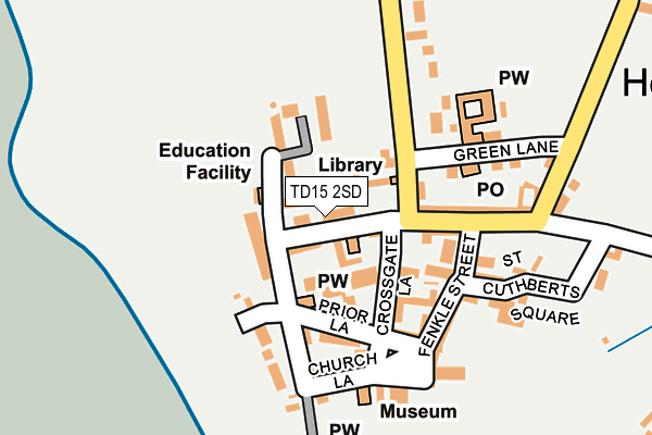 TD15 2SD map - OS OpenMap – Local (Ordnance Survey)