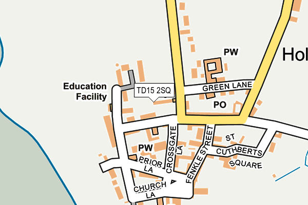 TD15 2SQ map - OS OpenMap – Local (Ordnance Survey)