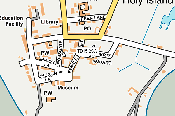 TD15 2SW map - OS OpenMap – Local (Ordnance Survey)