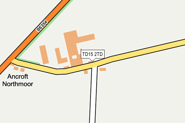 TD15 2TD map - OS OpenMap – Local (Ordnance Survey)