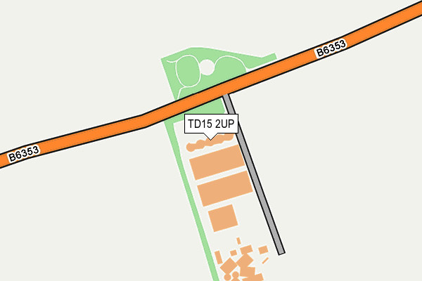 TD15 2UP map - OS OpenMap – Local (Ordnance Survey)