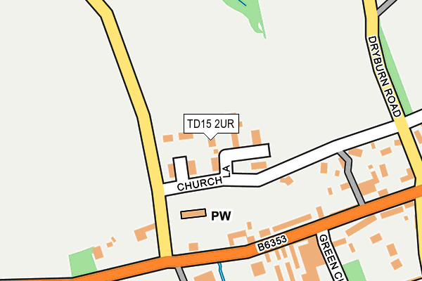 TD15 2UR map - OS OpenMap – Local (Ordnance Survey)