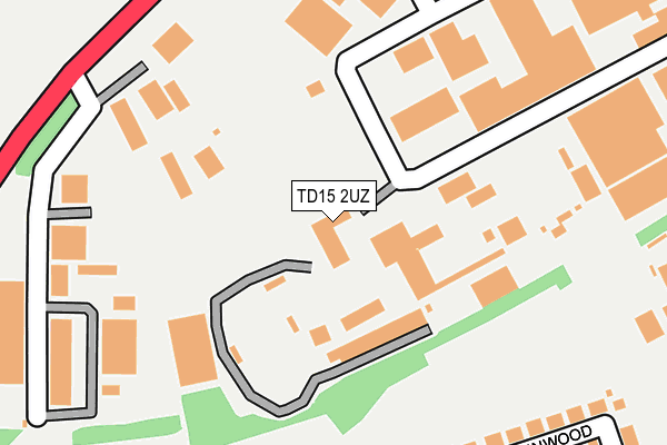 TD15 2UZ map - OS OpenMap – Local (Ordnance Survey)