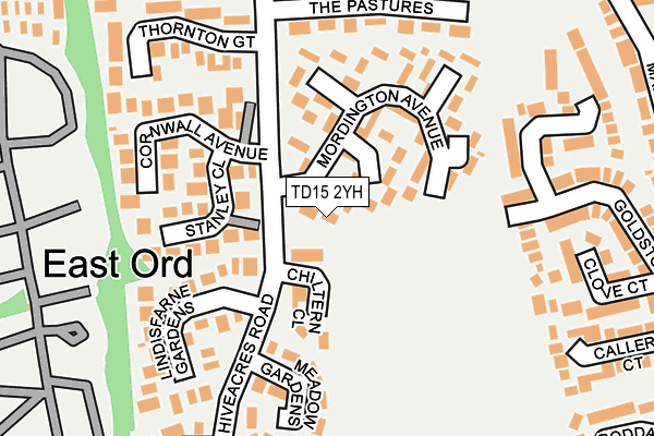TD15 2YH map - OS OpenMap – Local (Ordnance Survey)