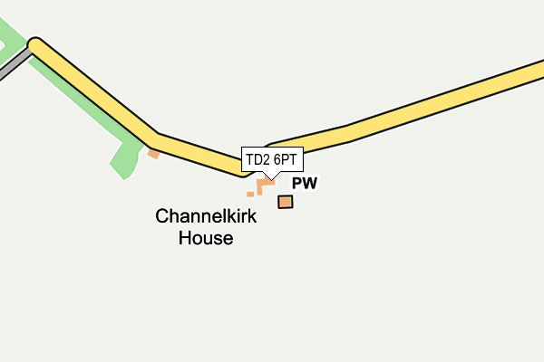 TD2 6PT map - OS OpenMap – Local (Ordnance Survey)