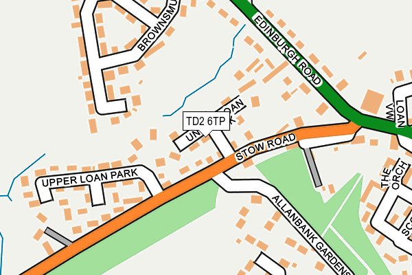 TD2 6TP map - OS OpenMap – Local (Ordnance Survey)