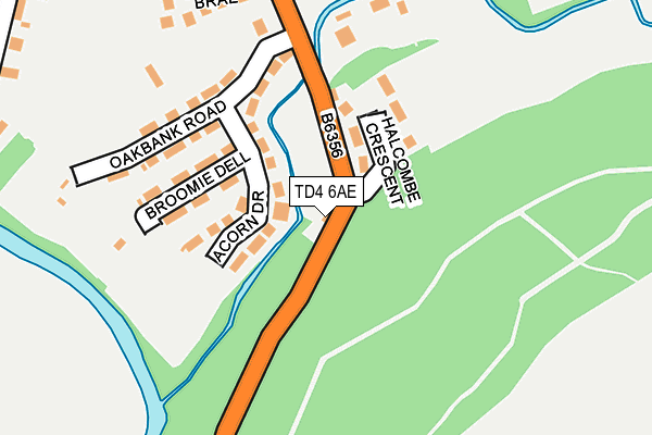 TD4 6AE map - OS OpenMap – Local (Ordnance Survey)