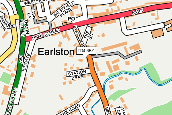 Map of SCOTTS GARAGE EARLSTON LIMITED at local scale