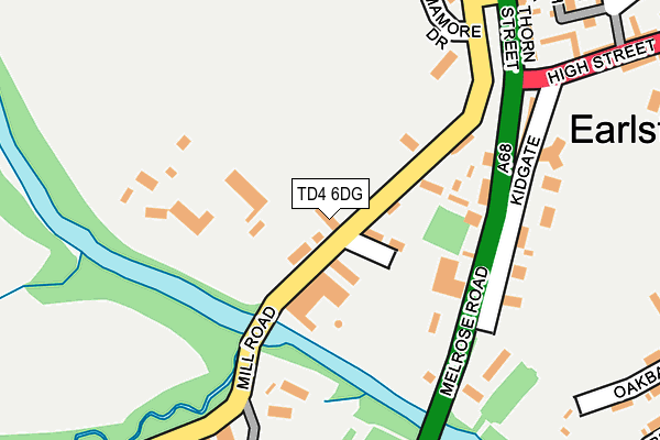 TD4 6DG map - OS OpenMap – Local (Ordnance Survey)