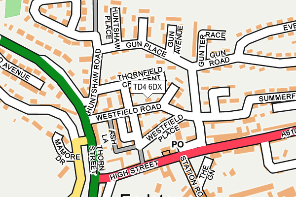 TD4 6DX map - OS OpenMap – Local (Ordnance Survey)