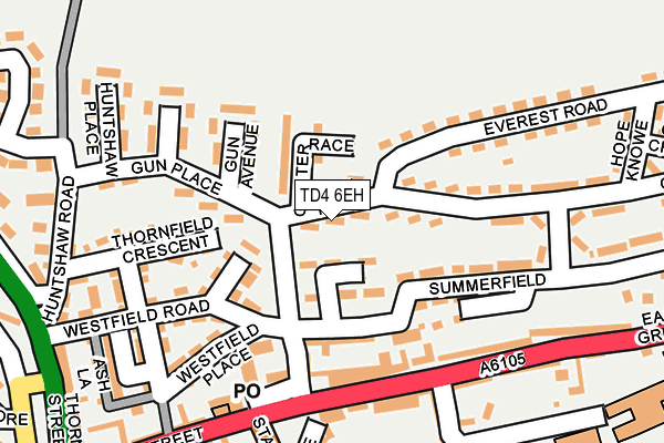 TD4 6EH map - OS OpenMap – Local (Ordnance Survey)
