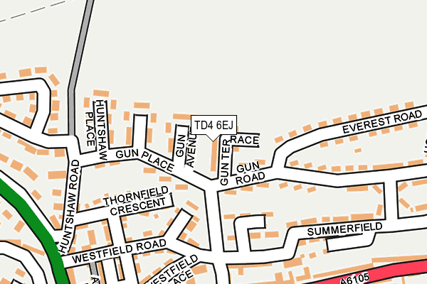 TD4 6EJ map - OS OpenMap – Local (Ordnance Survey)