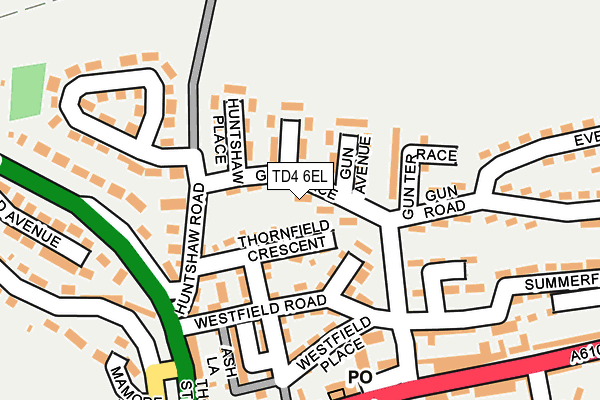 TD4 6EL map - OS OpenMap – Local (Ordnance Survey)