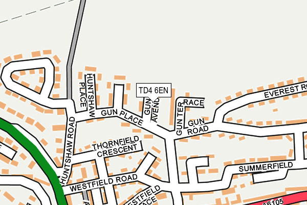 TD4 6EN map - OS OpenMap – Local (Ordnance Survey)