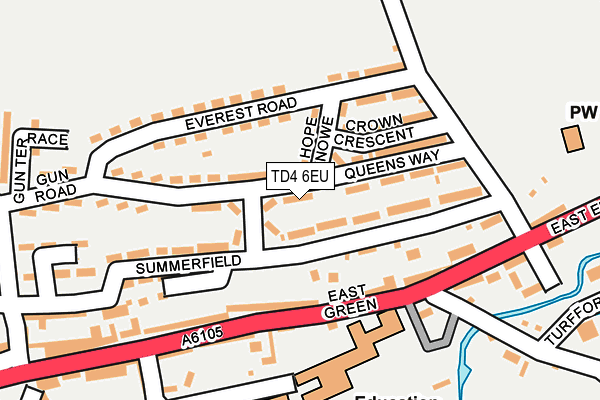 TD4 6EU map - OS OpenMap – Local (Ordnance Survey)