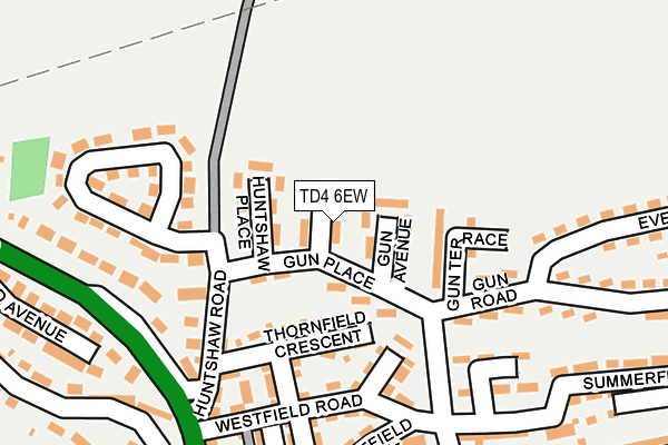 TD4 6EW map - OS OpenMap – Local (Ordnance Survey)